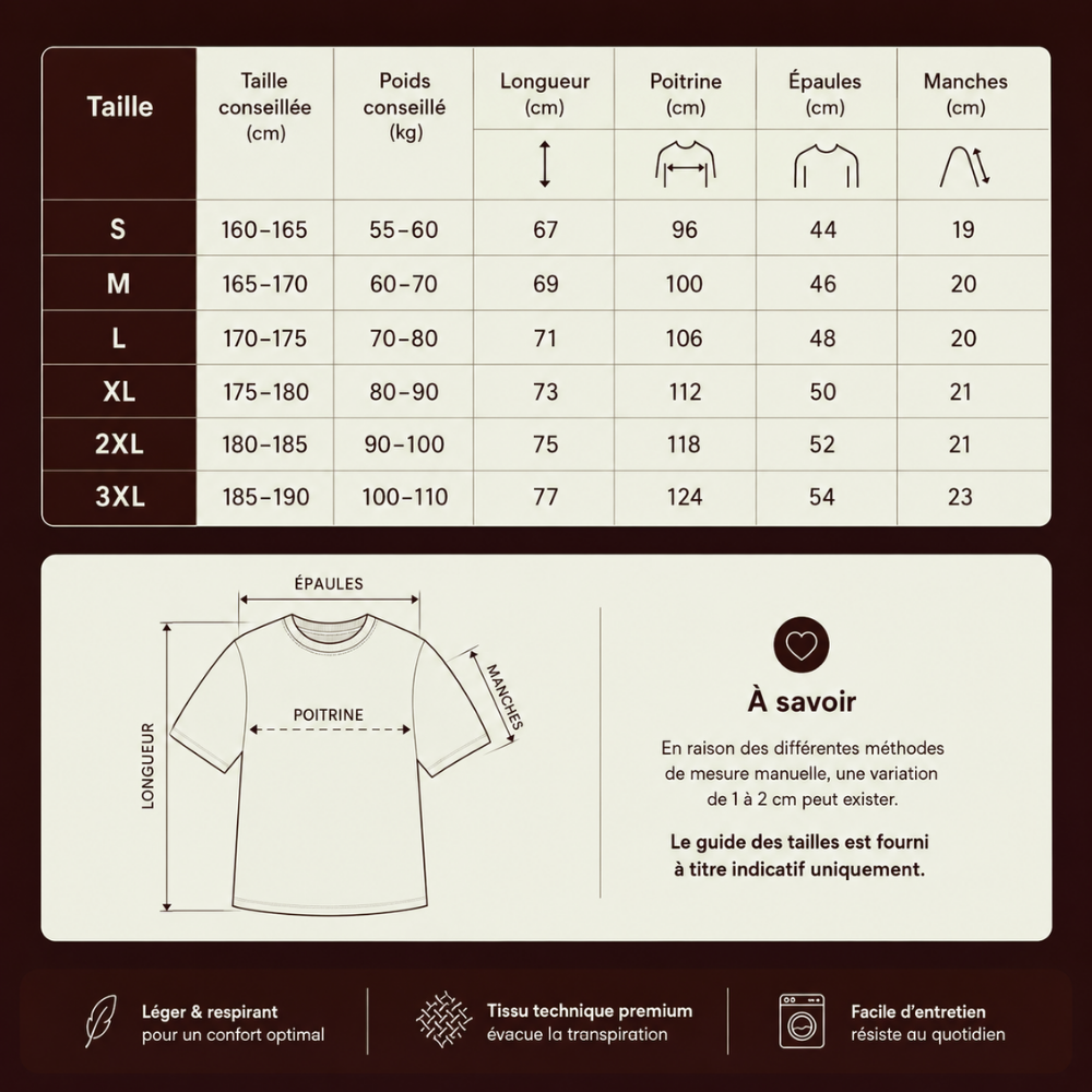 T-shirt oversize respirant